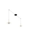 ORION * COLGANTE LED NEGRO/CUERO  2L*8W 3000K